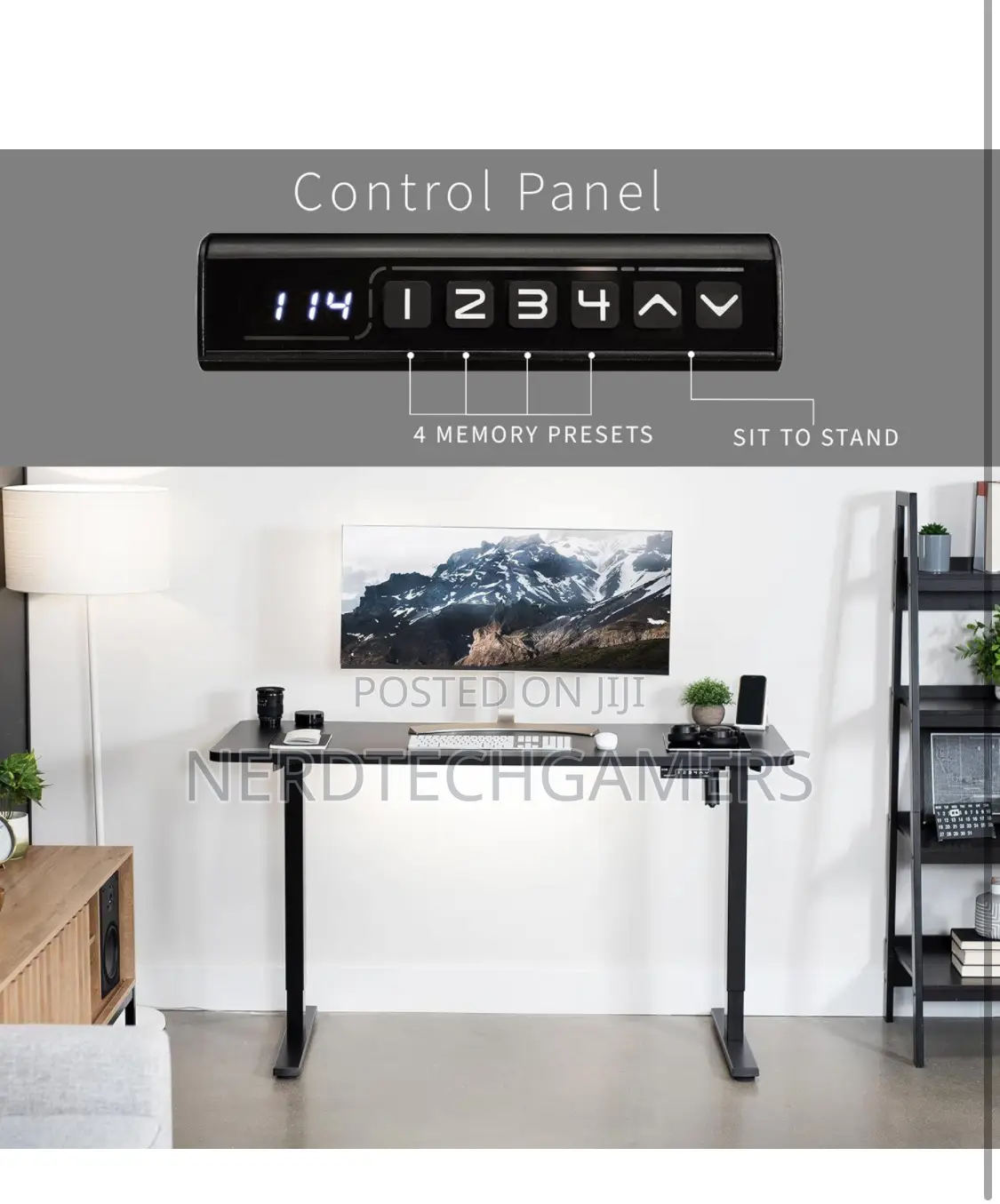 VIVO Electric Height Adjustable 60 X 24 Inch