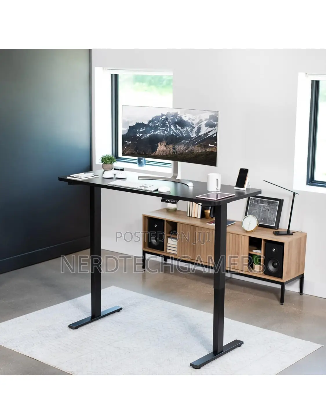 VIVO Electric Height Adjustable 60 X 24 Inch