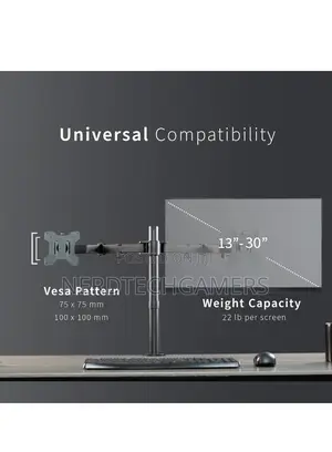 VIVO Dual Ultrawide Monitor Desk Mount