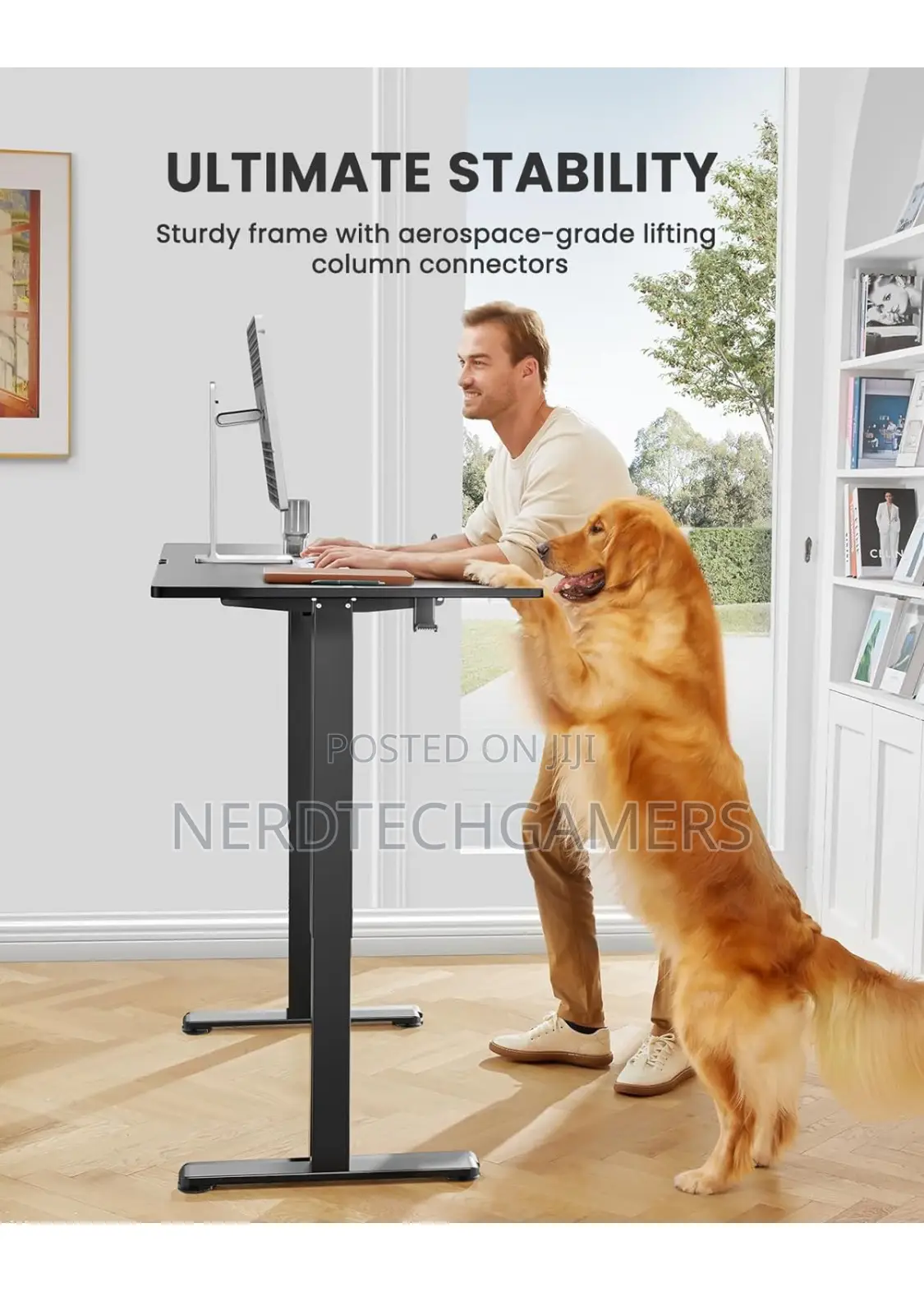 Ergear Height Adjustable Electric Standing Desk, 48 X 24 Inc