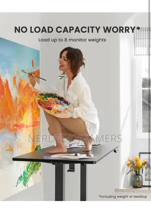 Ergear Height Adjustable Electric Standing Desk, 48 X 24 Inc