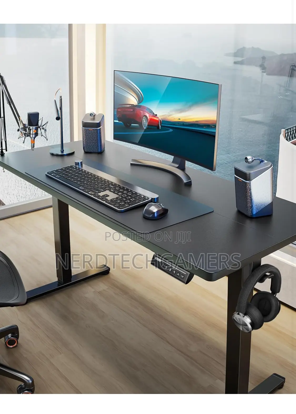 Ergear Height Adjustable Electric Standing Desk, 48 X 24 Inc