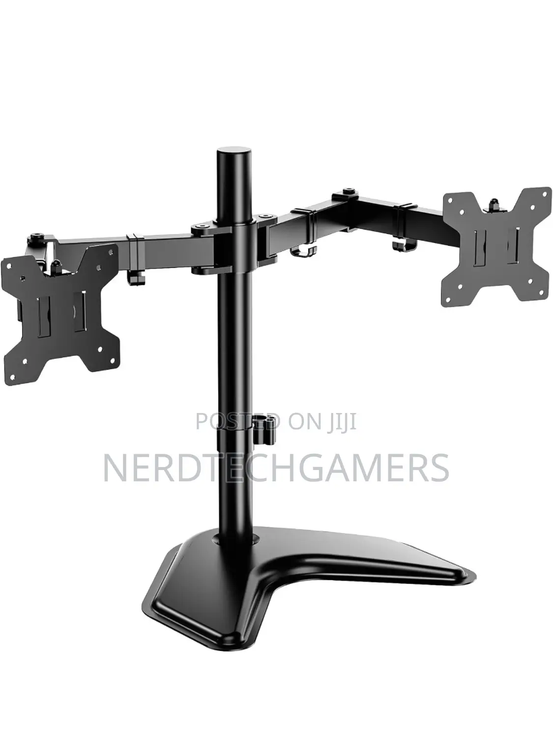 WALI Free Standing Dual LCD Monitor Fully Adjustable