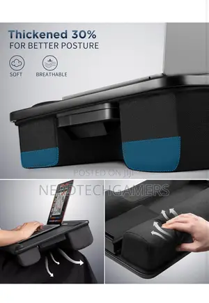 SAIJI Laptop Lap Desk With LED Light, Portable Laptop Desk