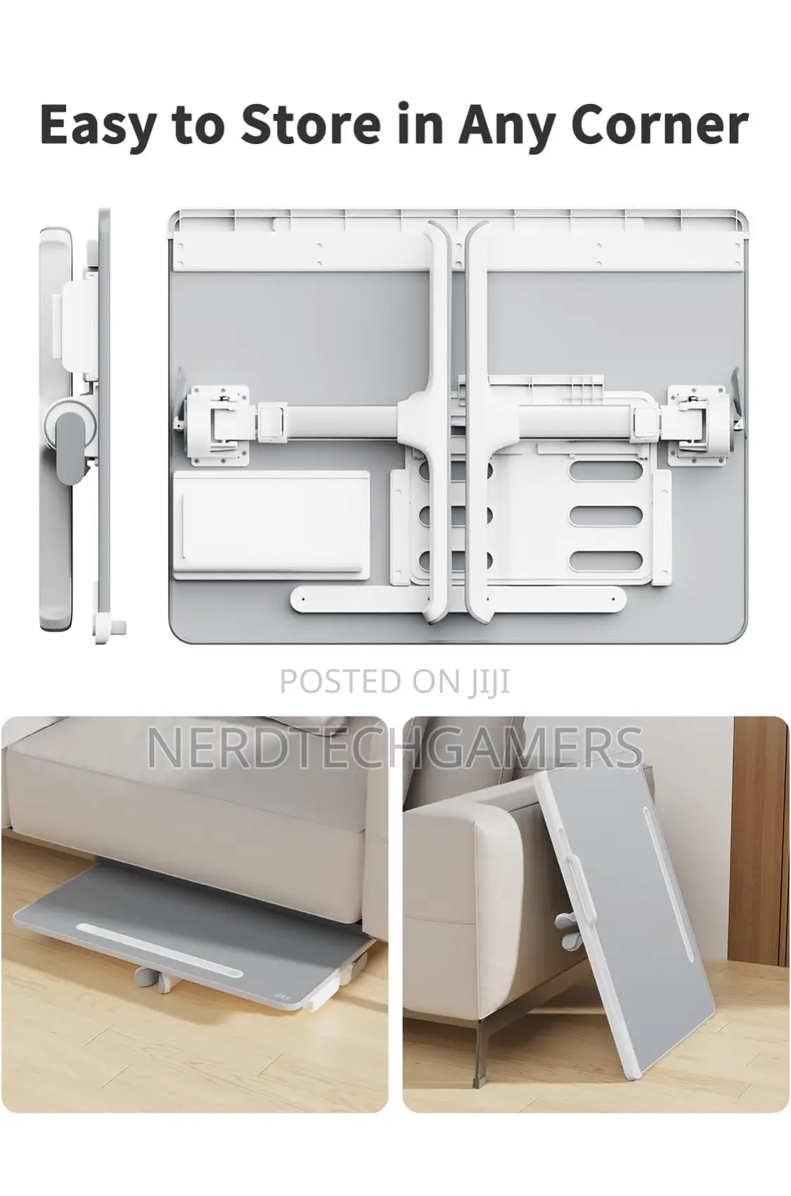 Laptop Tray, SAIJI 60*45cm Table Lap for Bed,