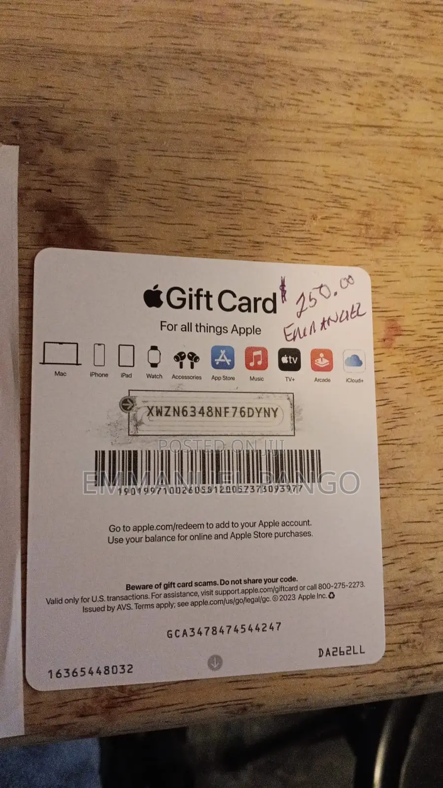 Gift Card Plug.