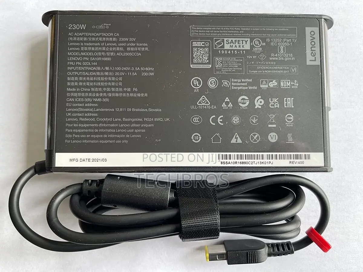 Genuine Lenovo Legion 230W Charger Latest Type