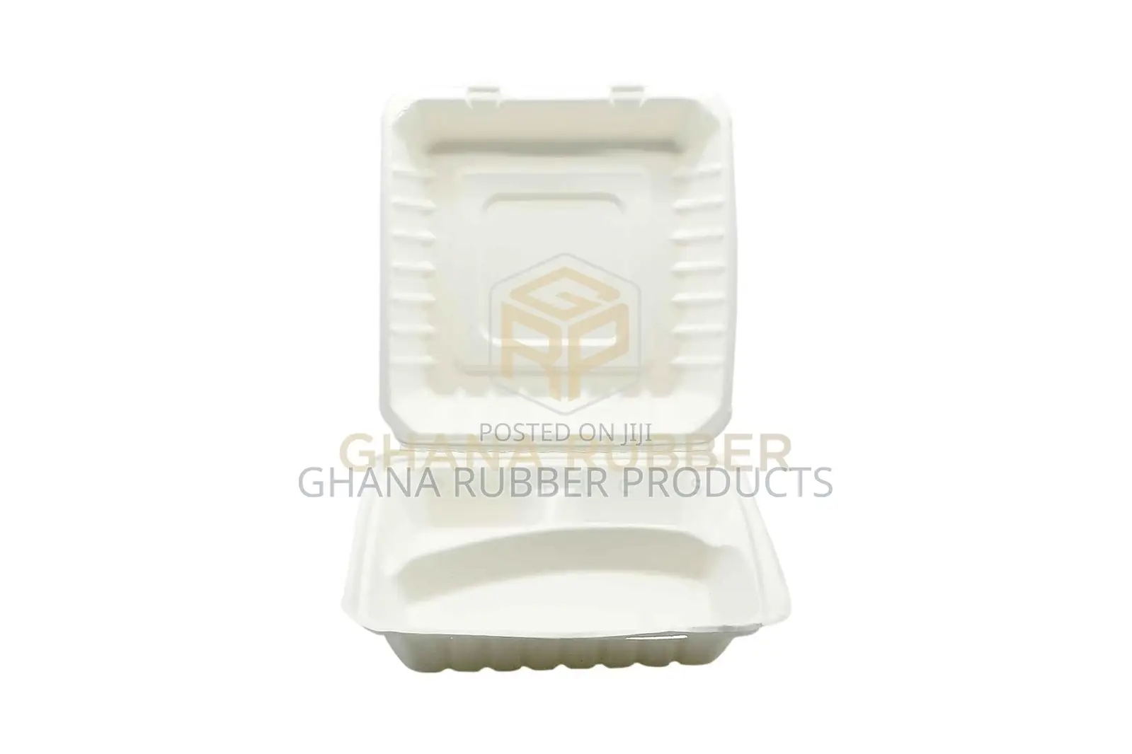 3-Section Bagasse Meal Box 9" (200pcs)
