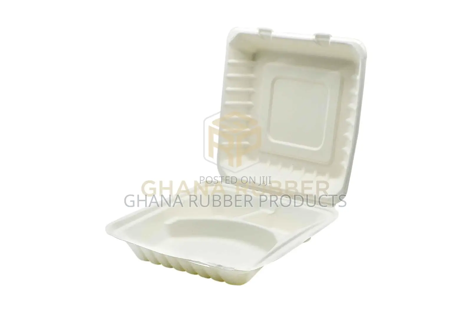 3-Section Bagasse Meal Box 9" (200pcs)