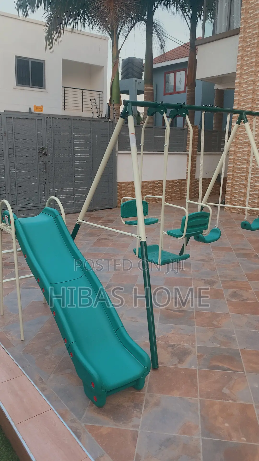 9 Station Swing Set Metal Swing Set And Slide