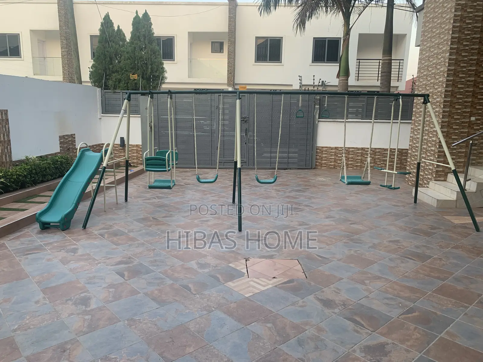 9 Station Swing Set Metal Swing Set And Slide