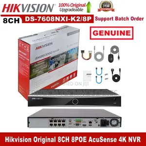 Hikvision Ds-7608nxi-/8p Acusense NVR 8ch + Poe