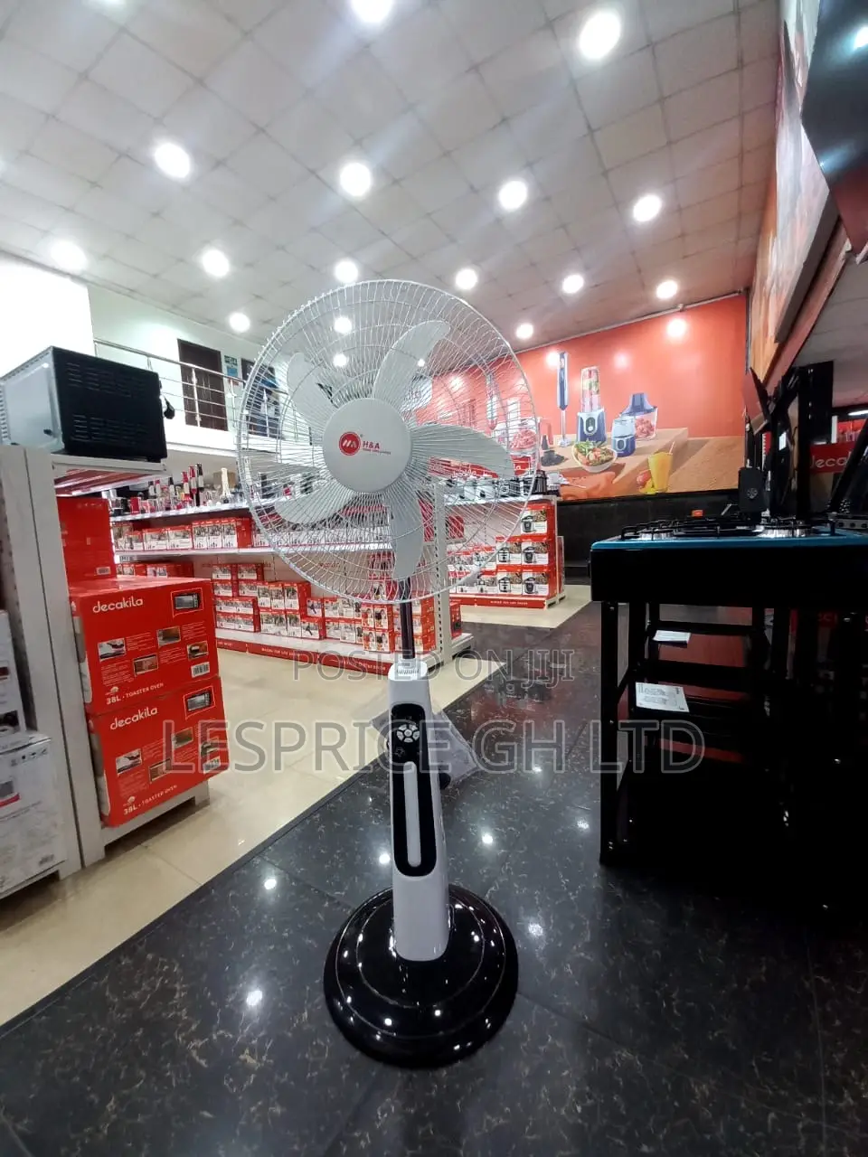 High Quality!! Rechargeable 5 Blades Standing Fan