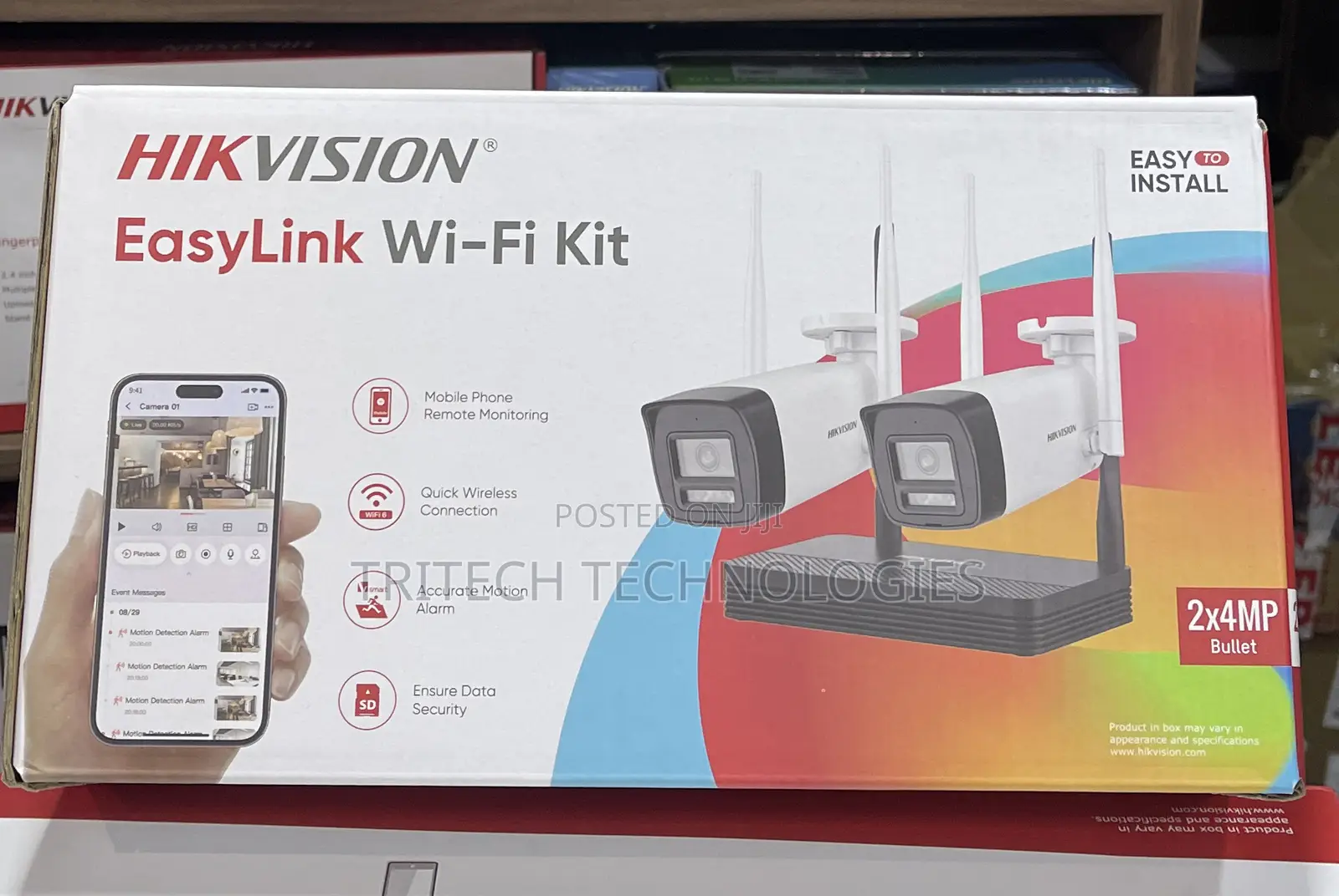 Hikvision Wifi Kit 2ch 4mp Full Color 2 Way Audio Nks424woh