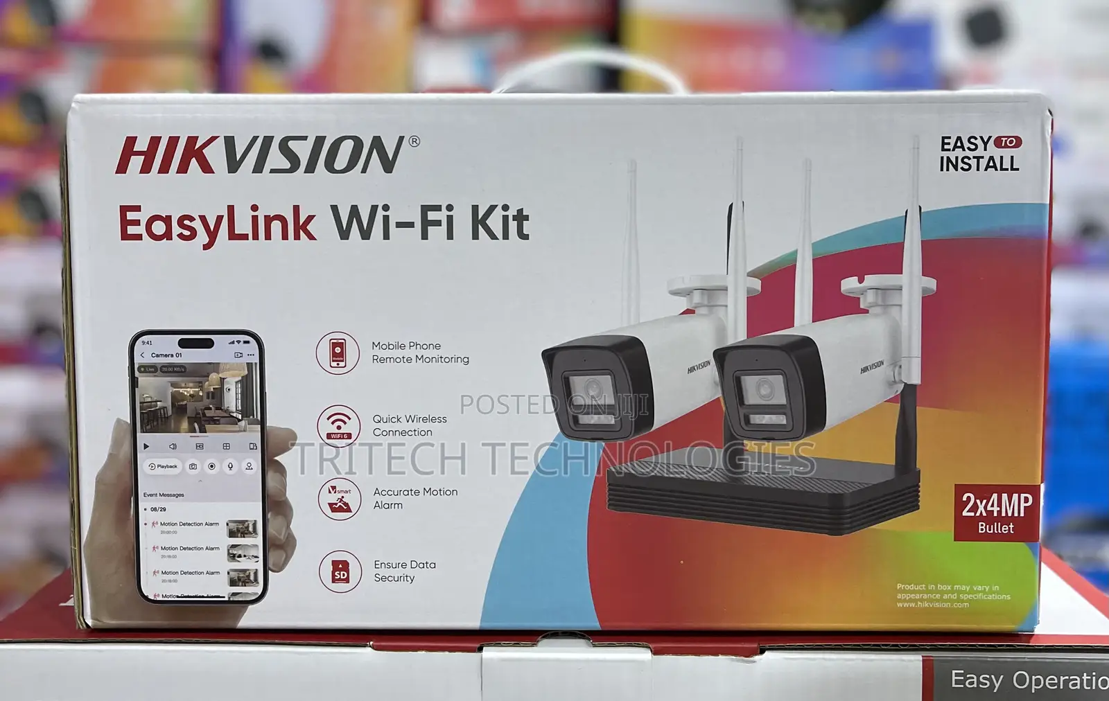 Hikvision Wifi Kit 2ch 4mp Full Color 2 Way Audio Nks424woh