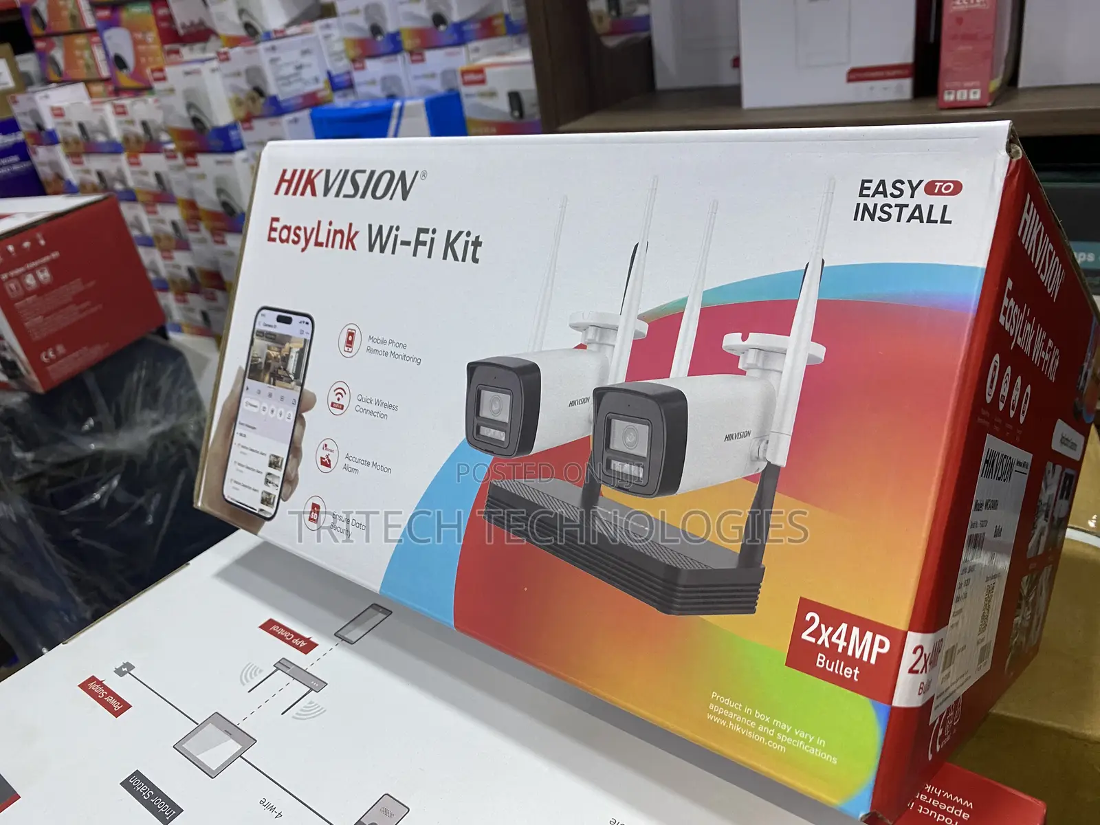Hikvision Wifi Kit 2ch 4mp Full Color 2 Way Audio Nks424woh