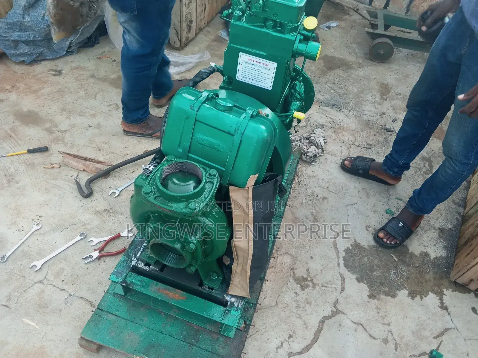 4×4 Water Pump Complete With 8hp Diesel Engine