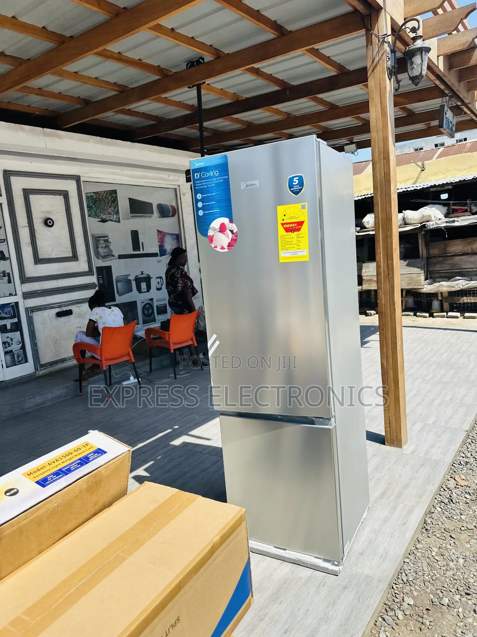 Durable MDRB369FGN02 Fridge Double Door Midea