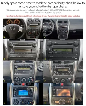 Toyota Corolla 2011,2012 Andriod N Apple Carplay System