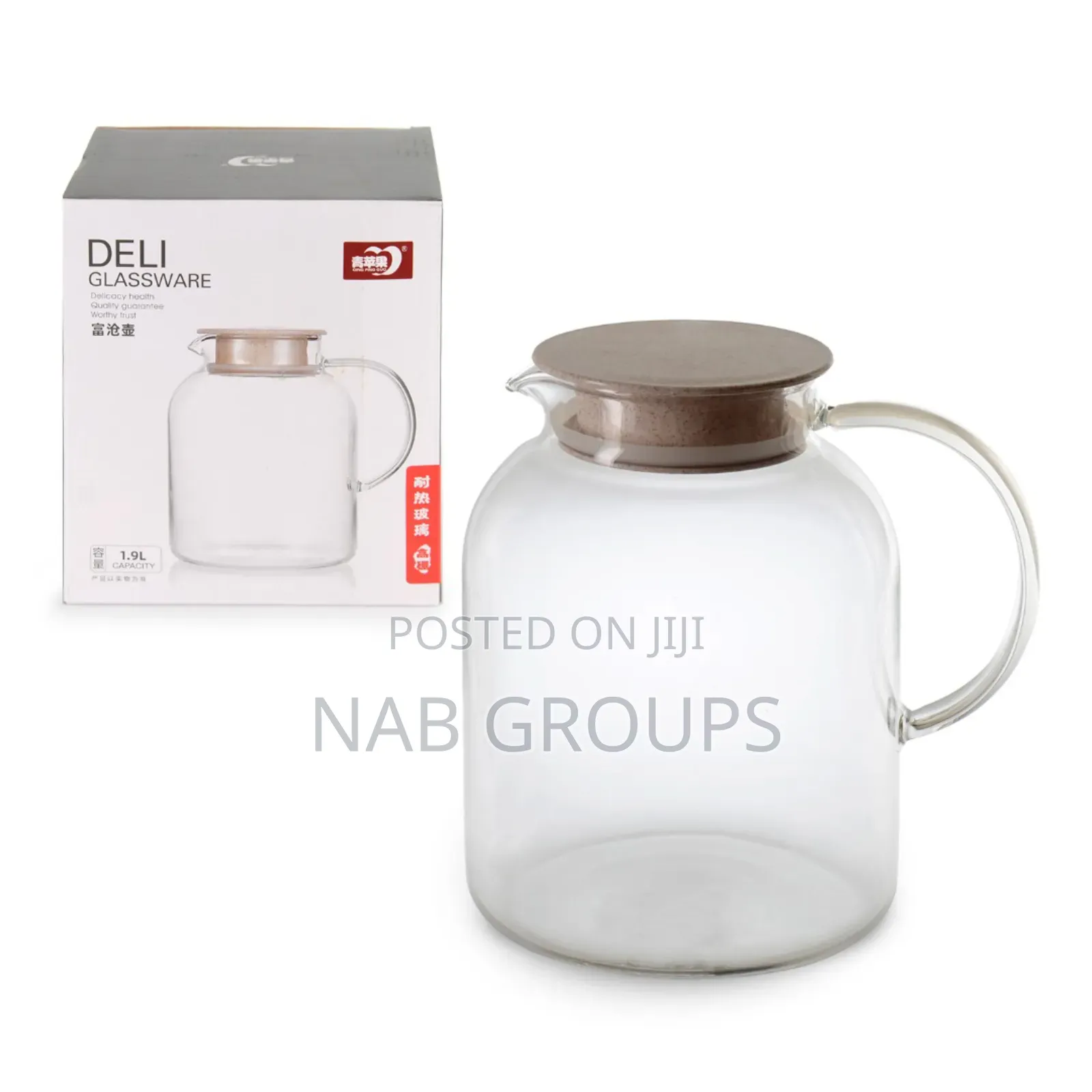 1.9L Borosilicate Glass Kettle