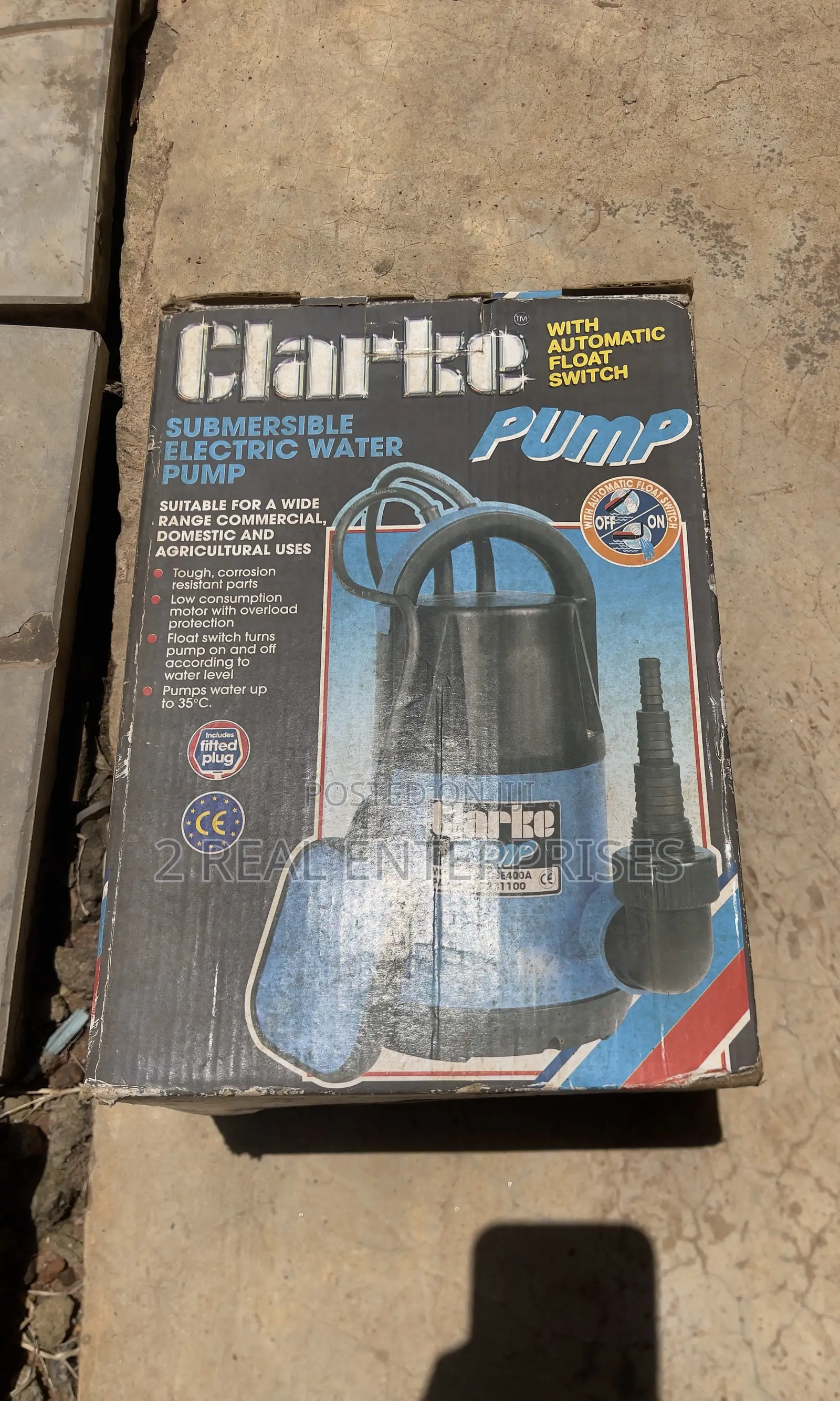 Clarke Submersible Electric Water Pump Withauto Float Switch