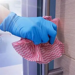 100 Disposable Blue Nitrile Gloves for Cleaning