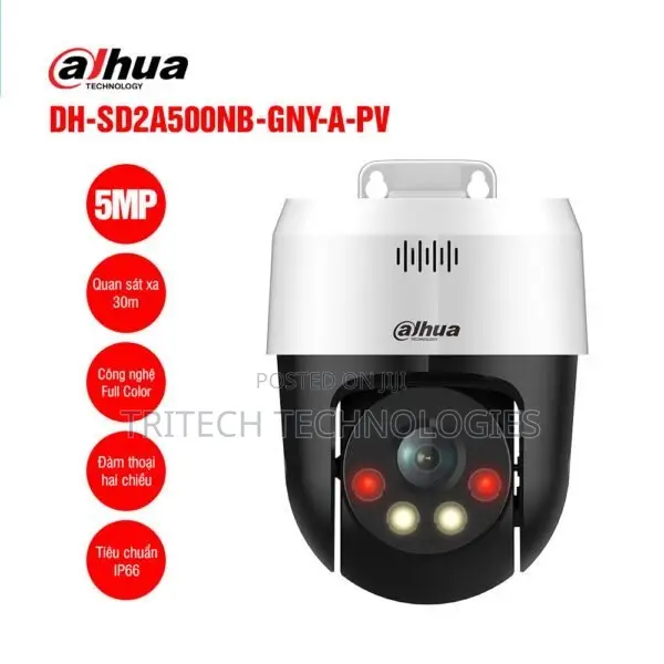 Dahua Mini PTZ Wifi 5mp Full-Color Dh-Sd2a500nb-Gny-a-Pv