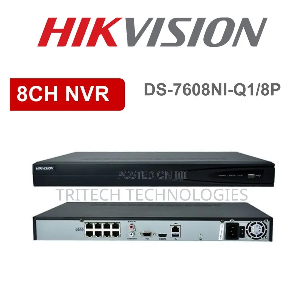 Hikvision Ds-7608ni-Q1/8p 8ch NVR