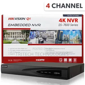 Hikvision Ds-7604ni-Q1/4p 4ch With Poe NVR