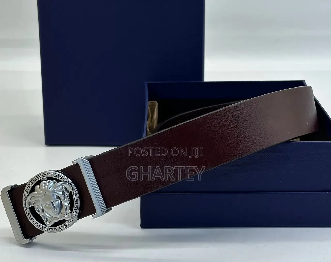 Men’S Belt, Fashion Leather Designed Hook Belt