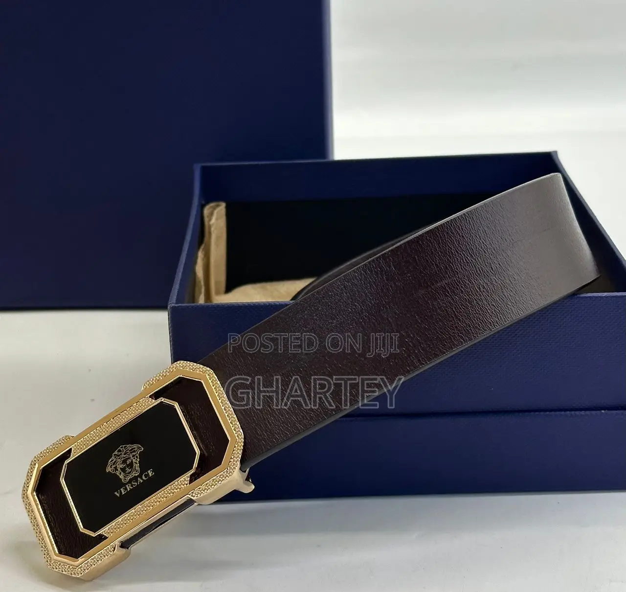 Men’S Belt, Fashion Leather Designed Hook Belt