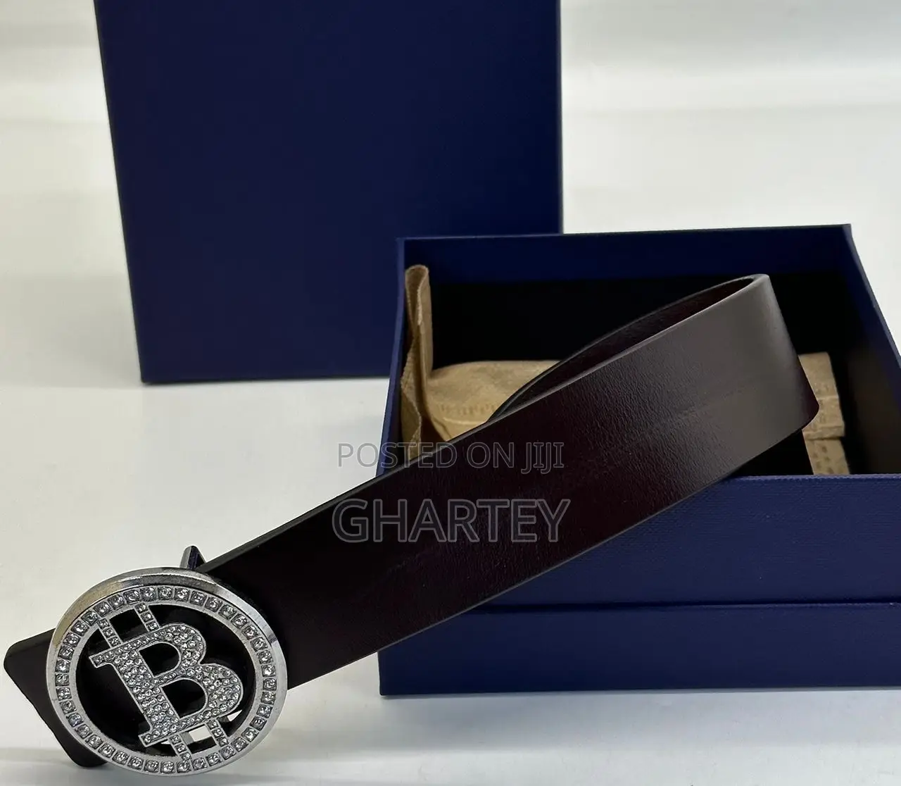 Men’S Belt, Fashion Leather Designed Hook Belt
