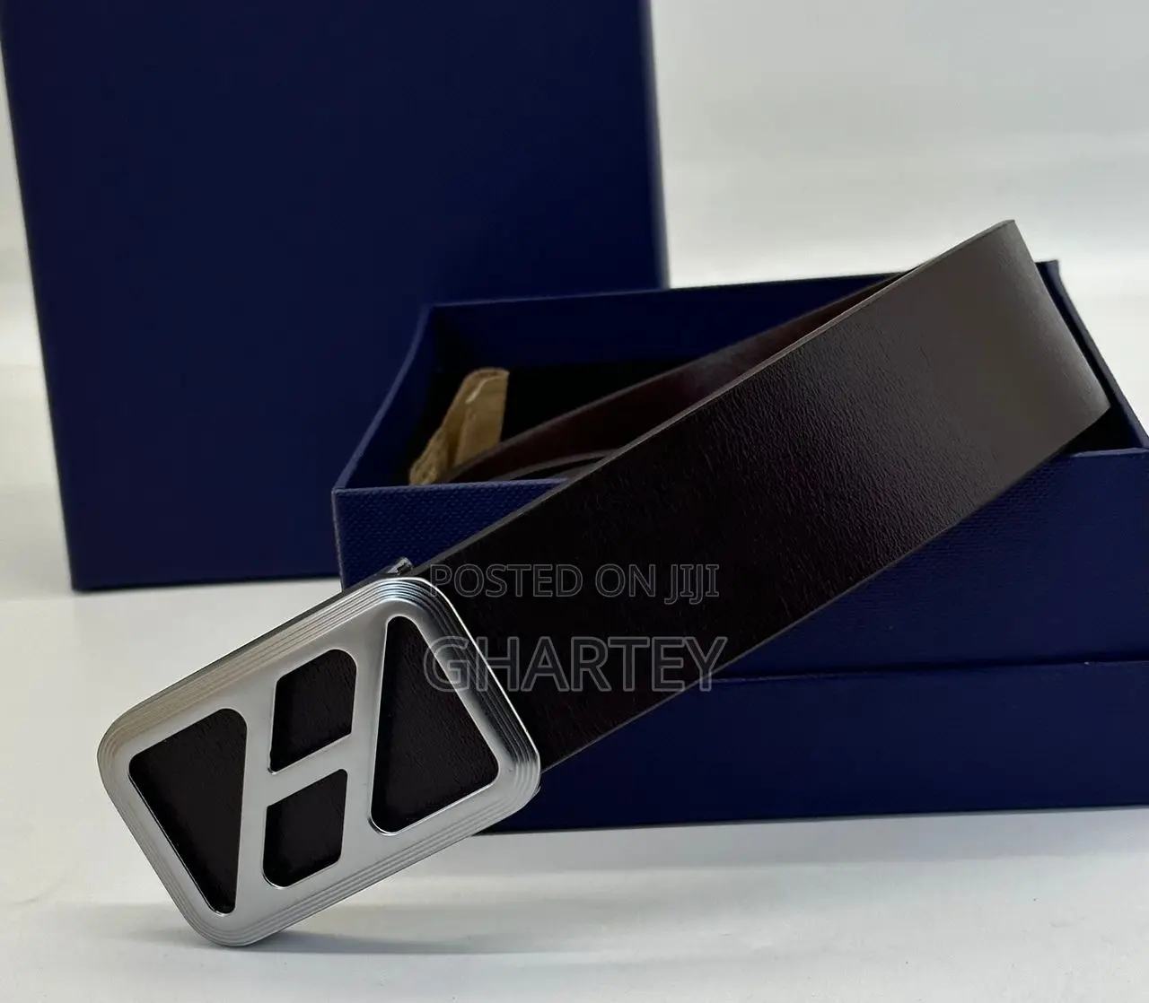Men’S Belt, Fashion Leather Designed Hook Belt