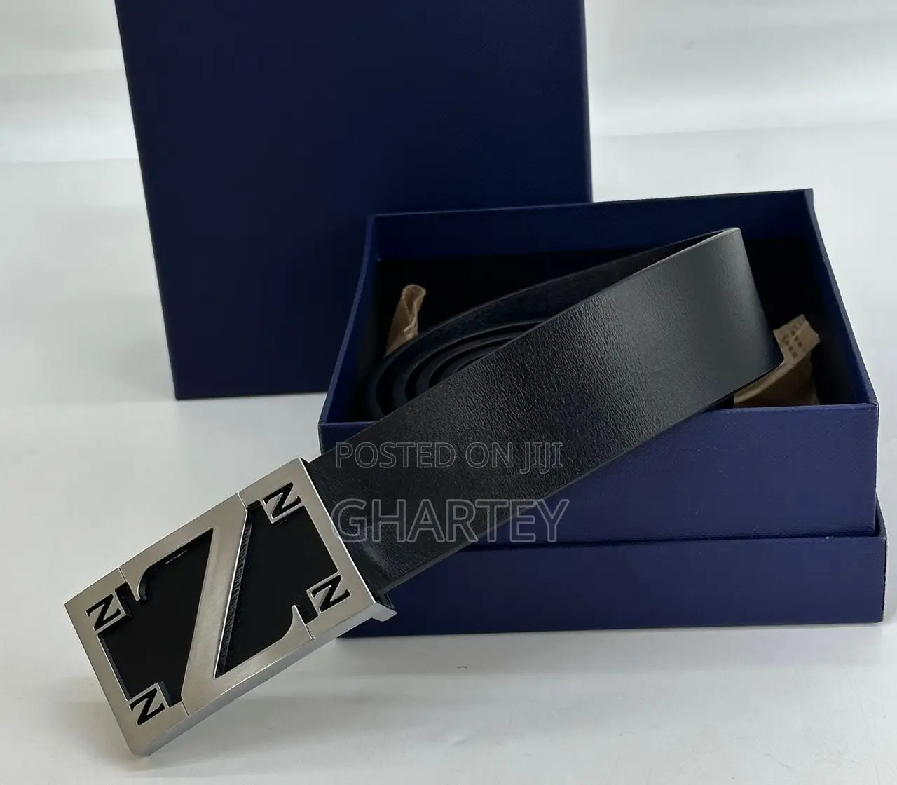 Men’S Belt, Fashion Leather Designed Hook Belt