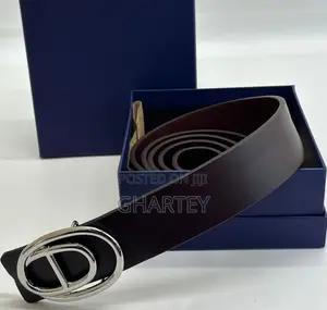 Men’S Belt, Fashion Leather Designed Hook Belt