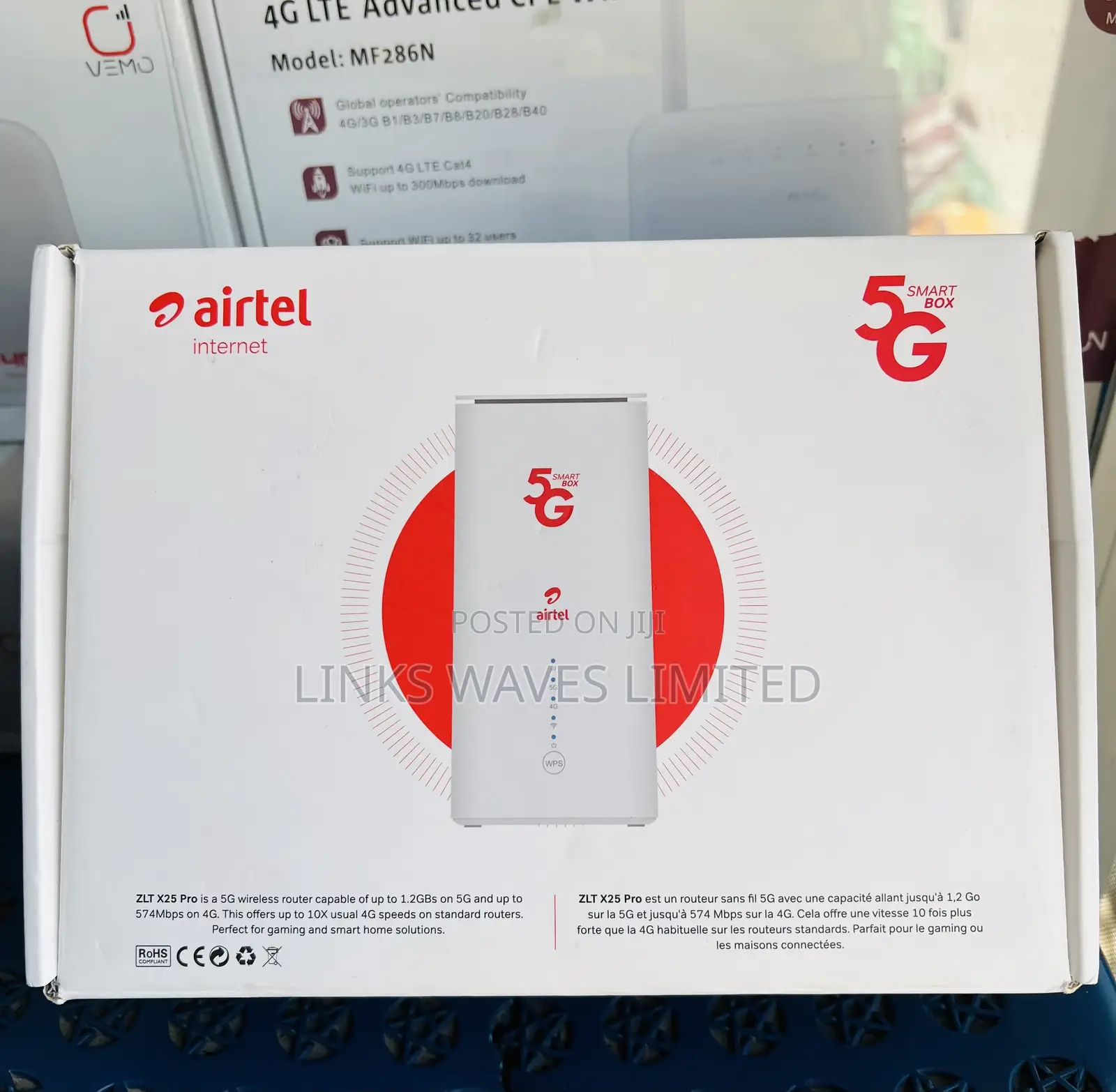 Airtel 5G Smart Box Turbonet Router Accept Data SIM