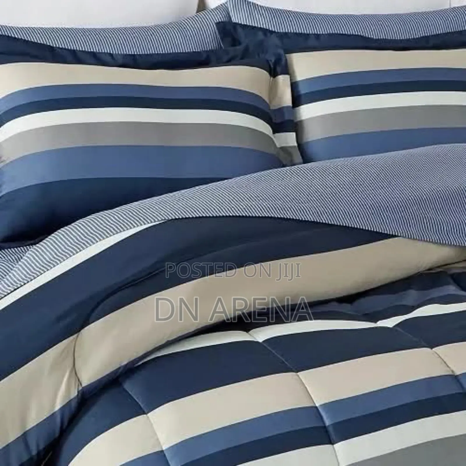 Austin Stripe/ Solid Reversible 8-Piece Comforter Set