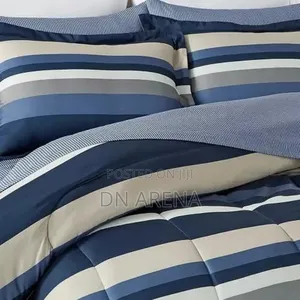 Austin Stripe/ Solid Reversible 8-Piece Comforter Set