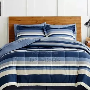 Austin Stripe/ Solid Reversible 8-Piece Comforter Set