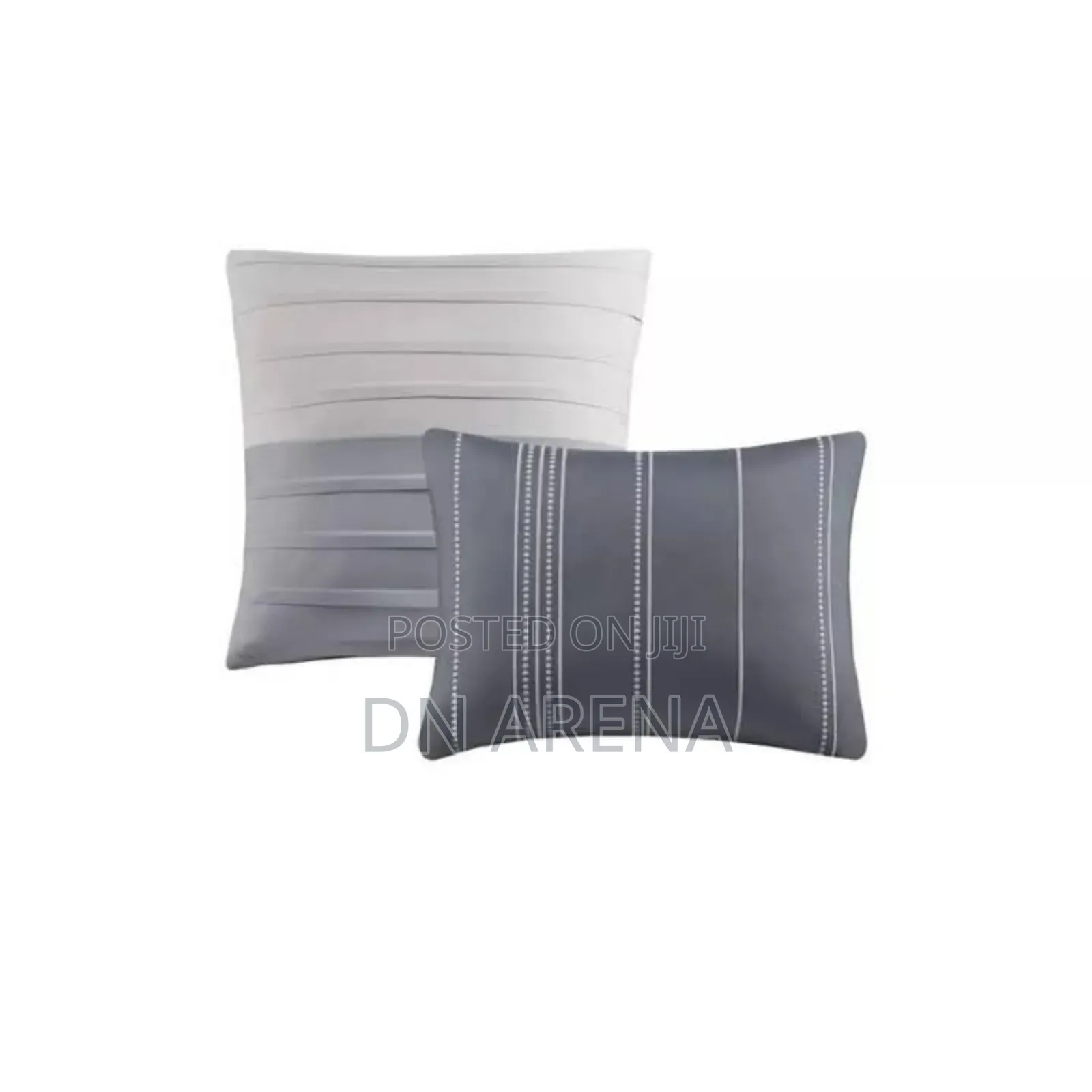 5pc King Boston Pleated Colorblock Comforter Bedding Set