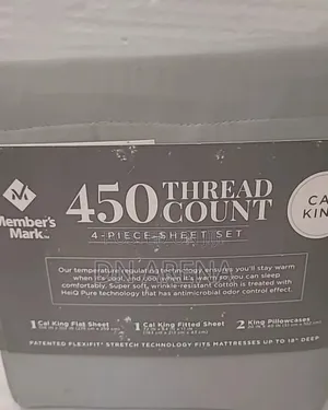 Member's Mark 100% Hydrocotton 450-Thread Count Sheet Set