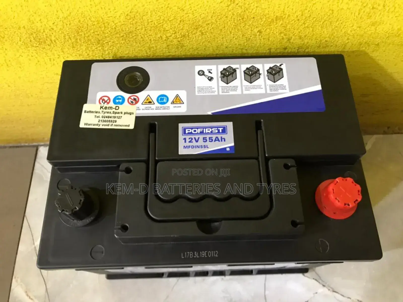 13 Plates Pofirst Car Battery - Free Delivery