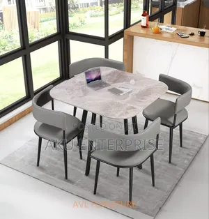 Marble Dining Table and 4 Chairs