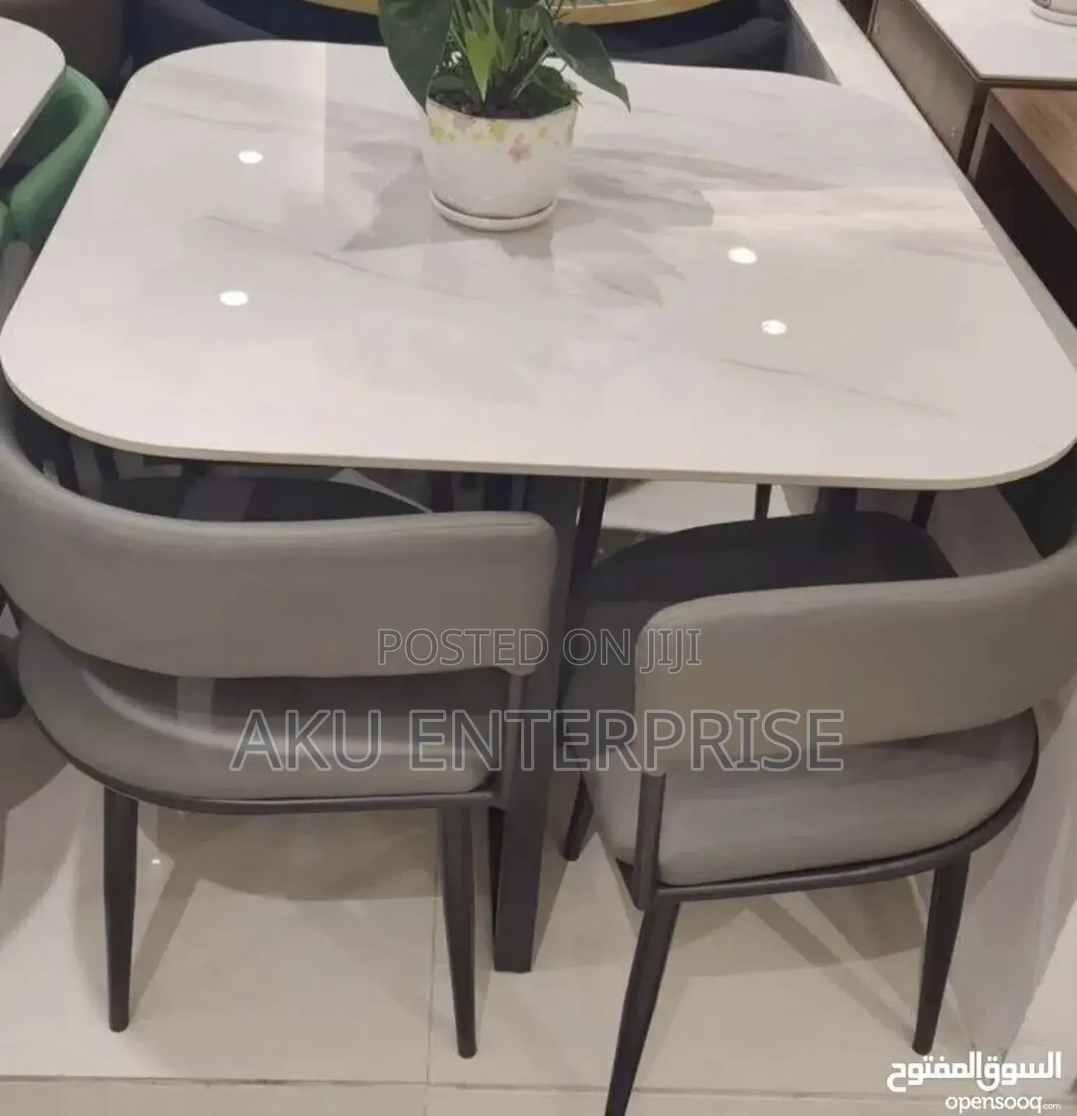 Marble Dining Table and 4 Chairs