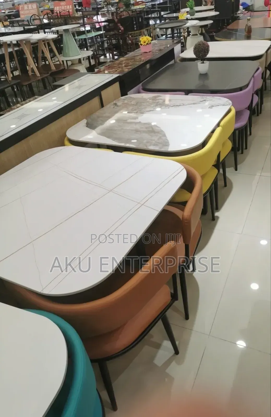 Marble Dining Table and 4 Chairs