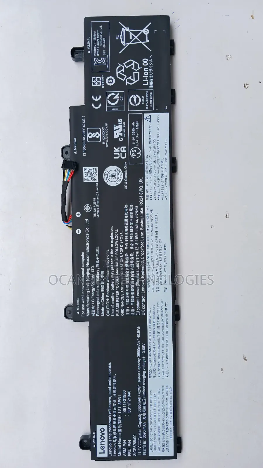 Original Lenovo L21L3PG1 Laptop Battery For L14 L15 3rd Gen