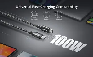Nylon USB-C to USB-C 100W Cable