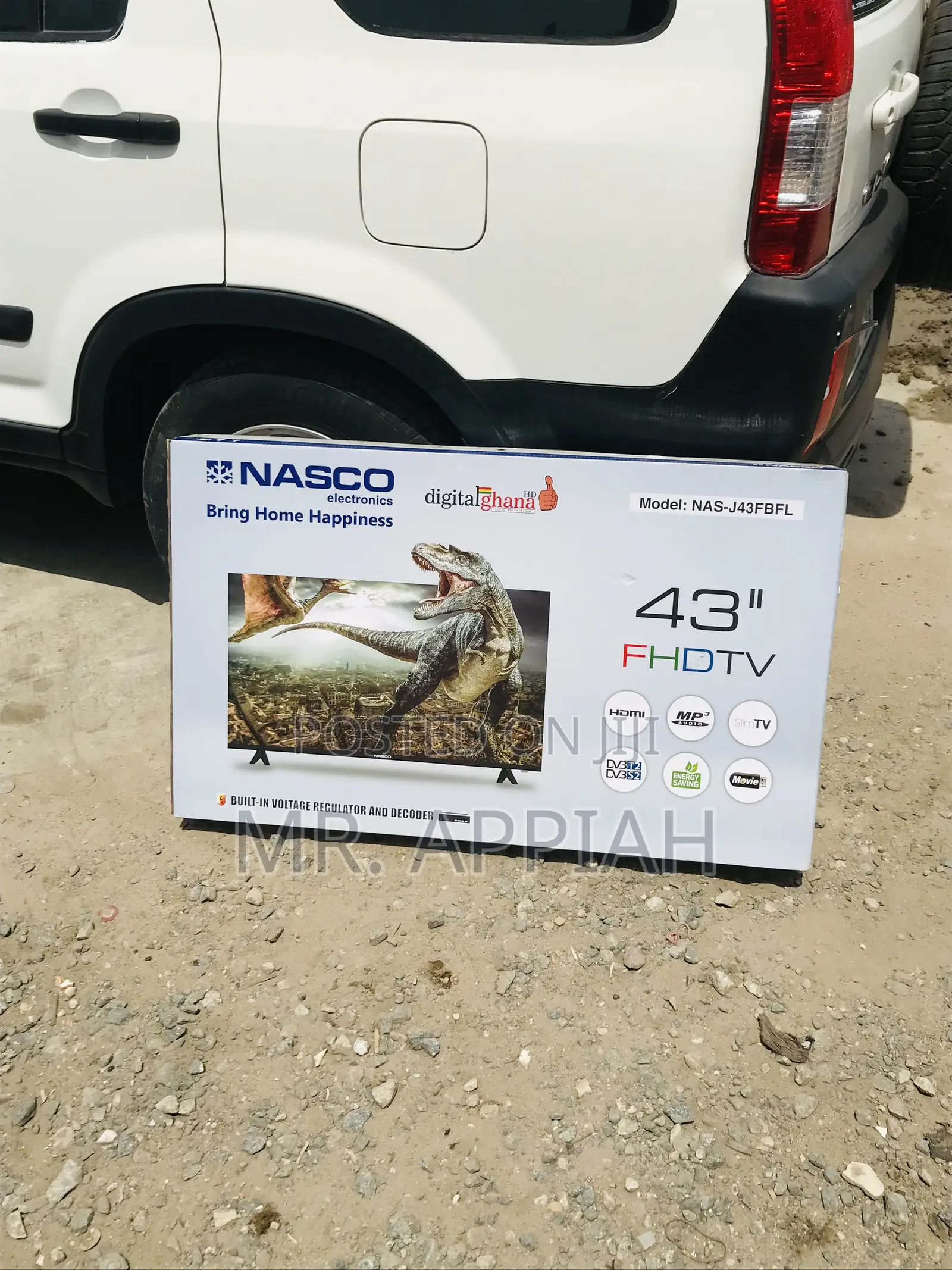 Original Nasco 43” Full HD Satellite Electric Television.