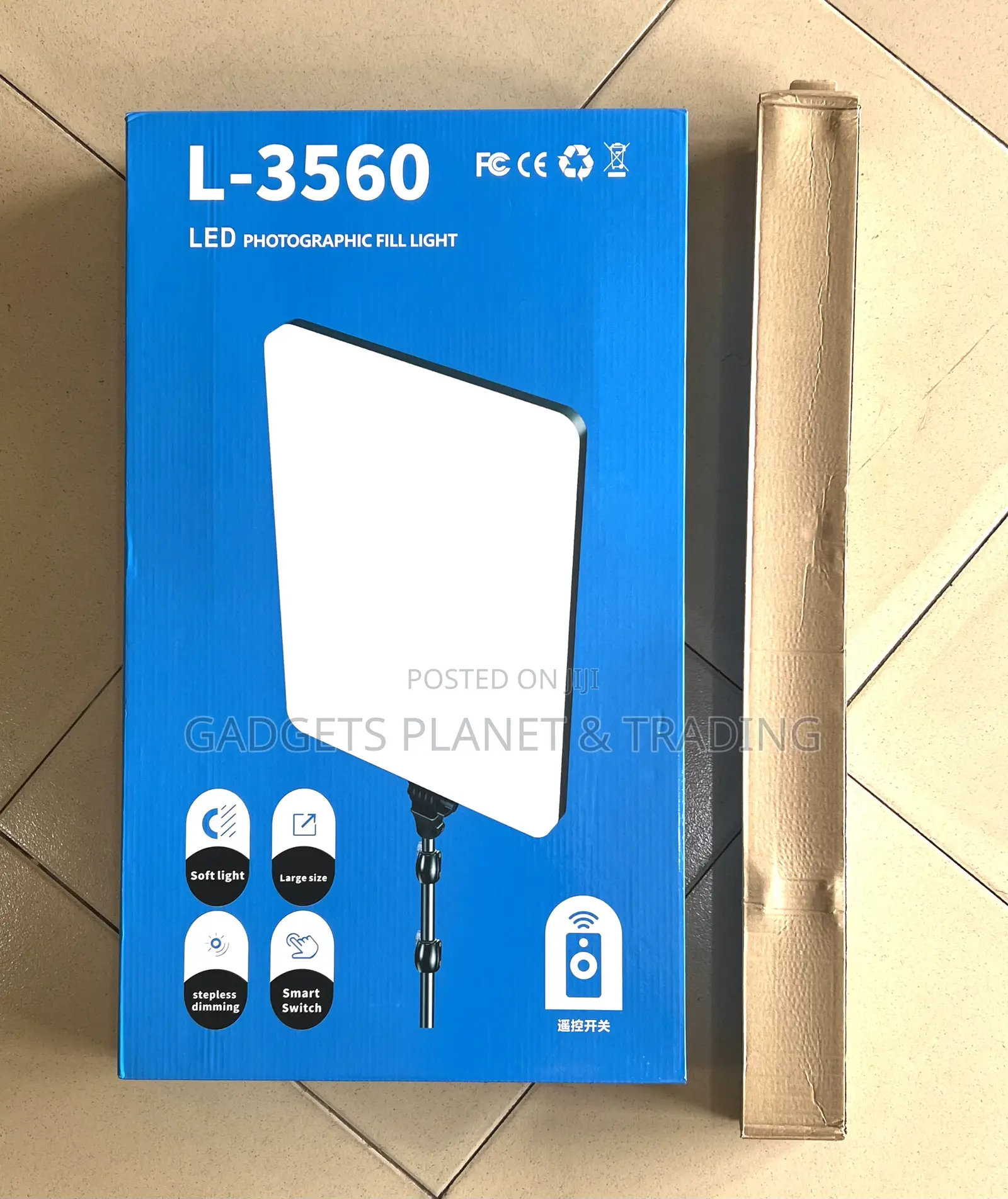 Super Bright Photographic Panel Light With Stand Rl-24