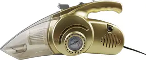 4 in 1 Gold Car Vacuum Cleaner Wireless Tire Pressure Gauge